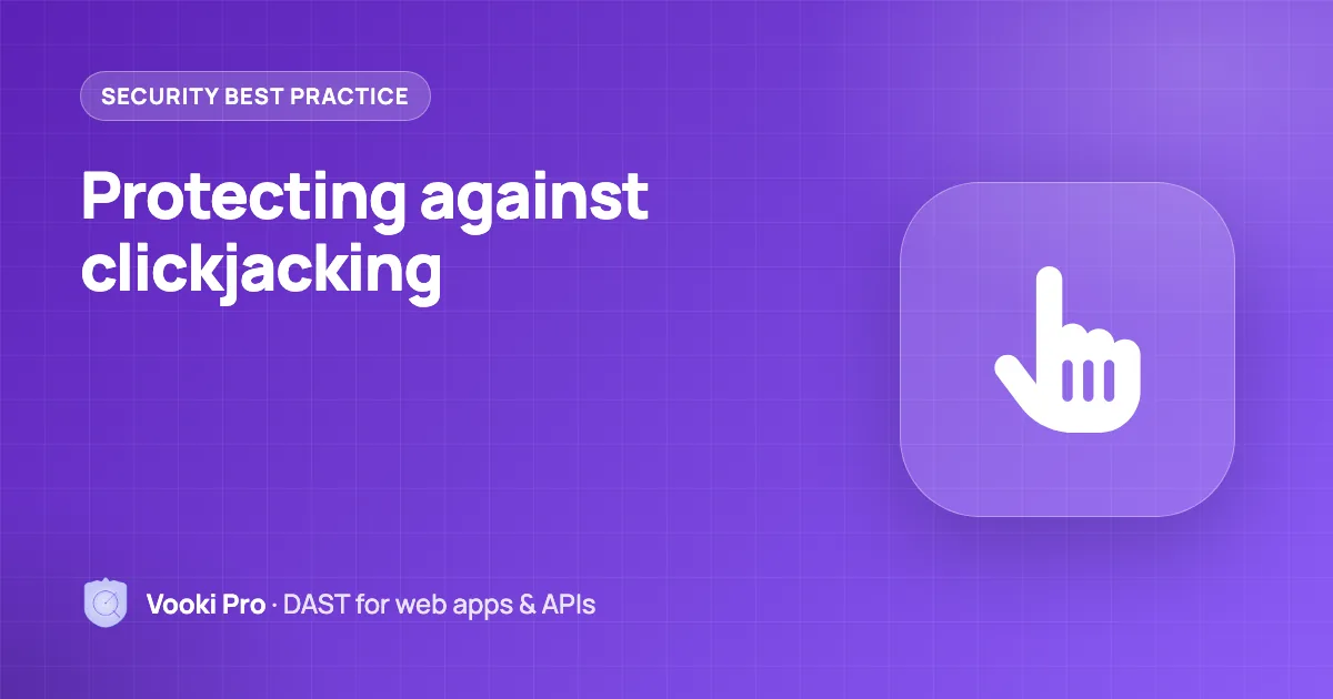 Clickjacking Protection & X-Frame-Options