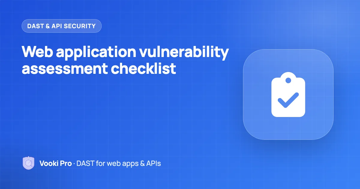 Web Application Vulnerability Assessment Checklist